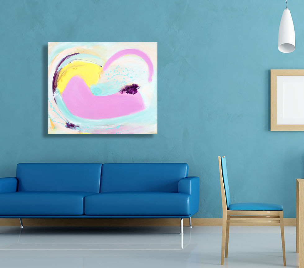 Thumbnail: Reclining shape painting by suzie cumming art