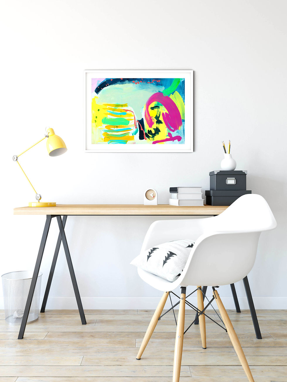 Thumbnail: Beach Front acrylic abstract painting by Suzie Cumming