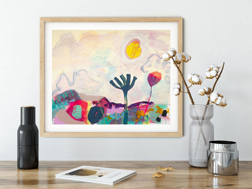 Thumbnail: Rocky_Outcrop_Acrylic_Painting_by_Suzie_Cumming