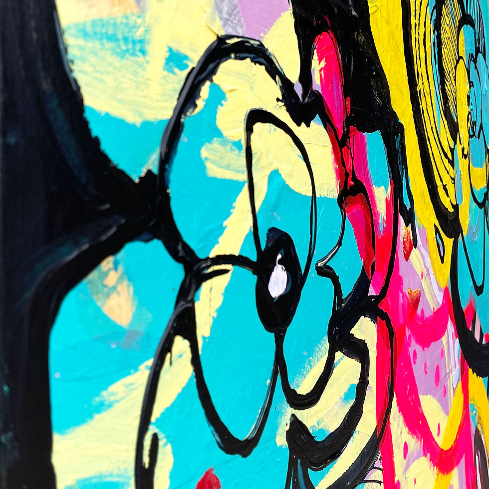 Thumbnail: closeup of painting by suzie cumming