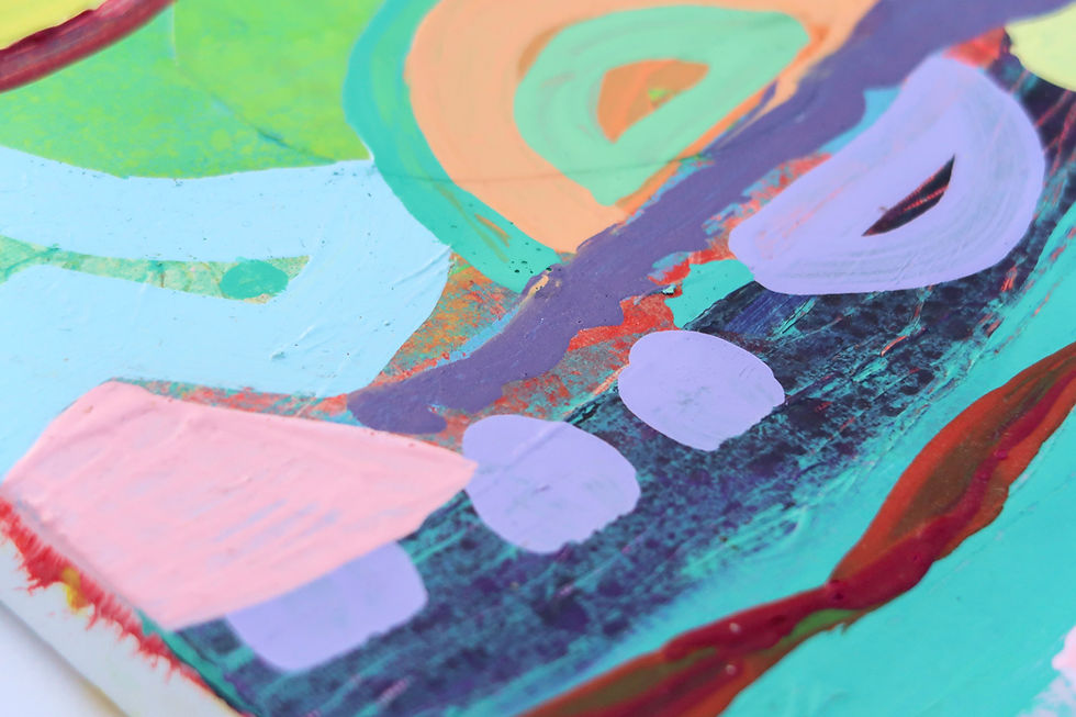 Thumbnail: patchwork landscape art work by suziecummingart