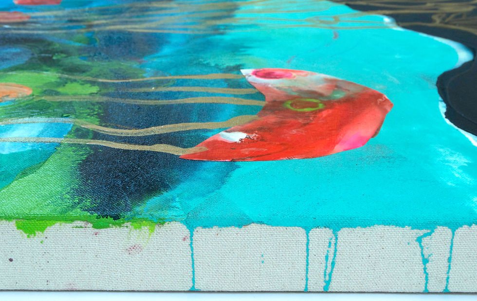 Thumbnail: Jellyfish Mixed Media Painting