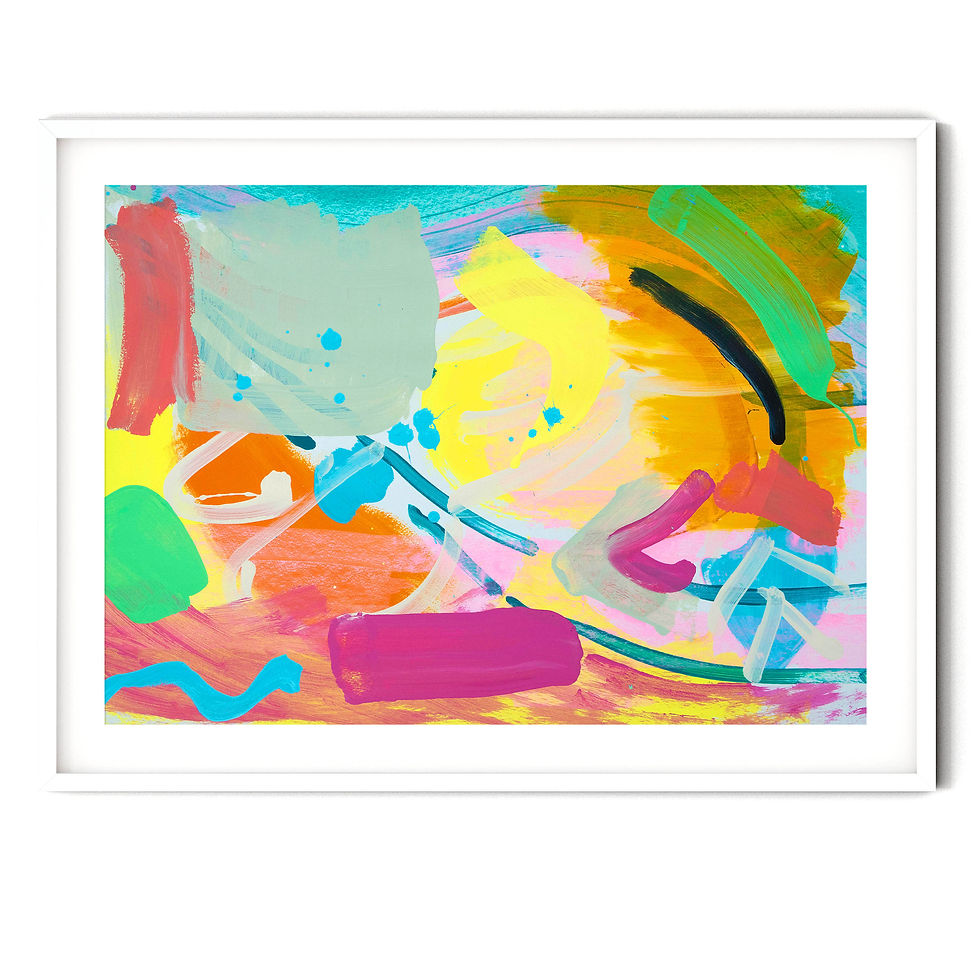 Beach Walks Abstract Painting by Suzie Cumming