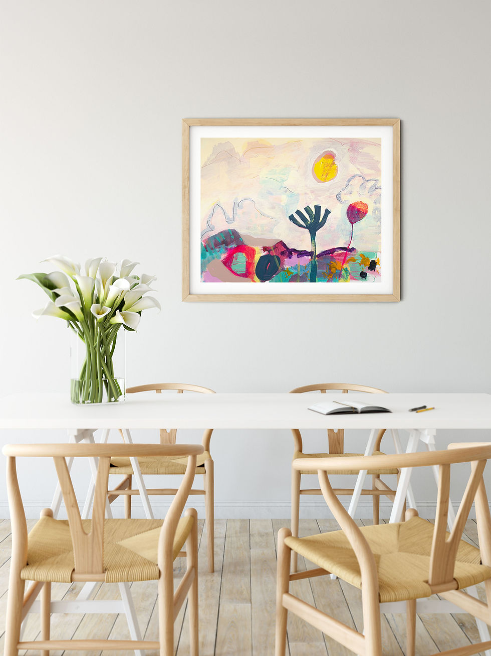Thumbnail: Rocky Outcrop Acrylic Painting by Suzie CummingArt