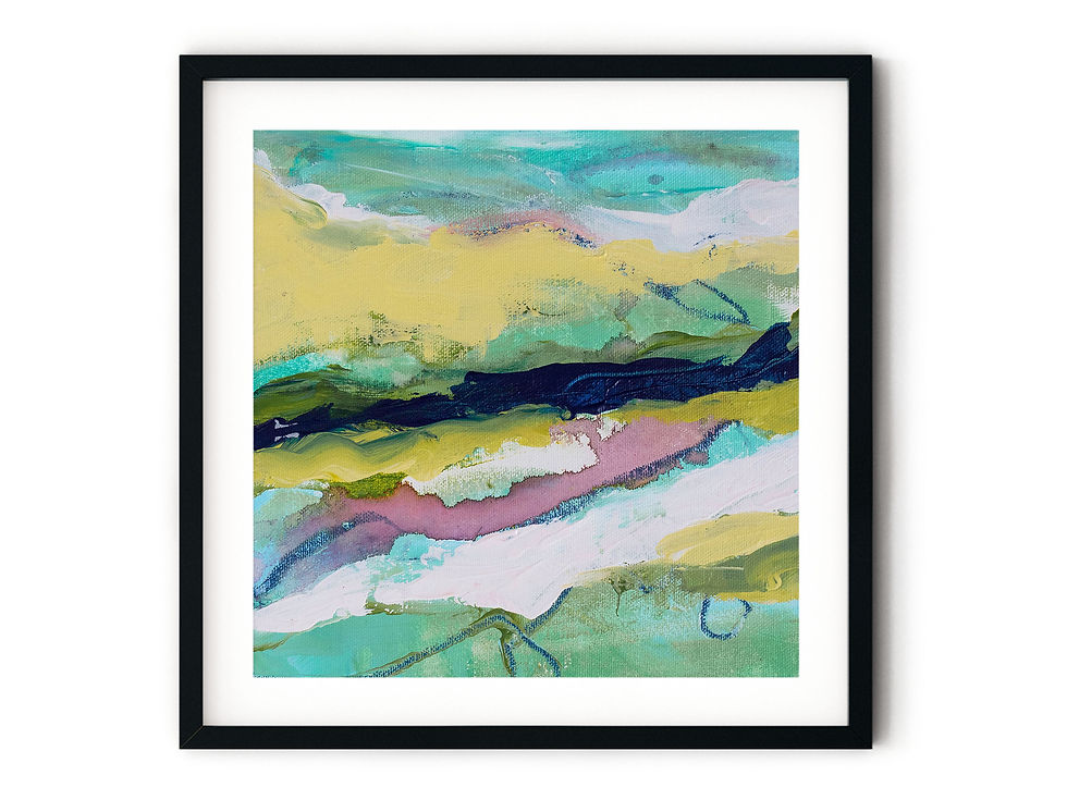 Thumbnail: Rushing River Acrylic Painting onto Canvas by Suzie Cumming