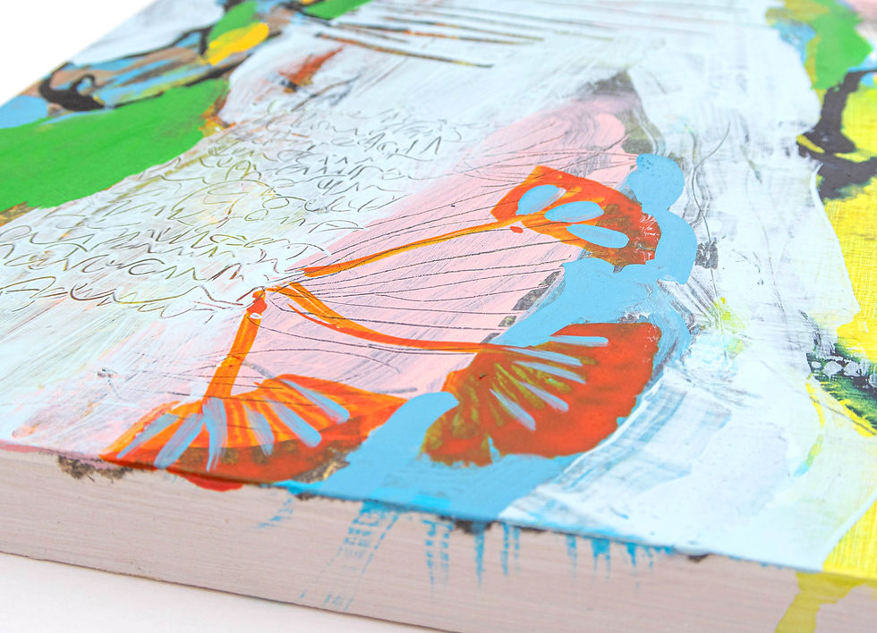 Thumbnail: Split Rock Acrylic and Mixed Media Painting