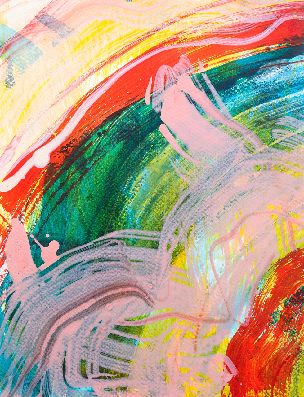 Thumbnail: abstract painting pink flutters by suziecummingart