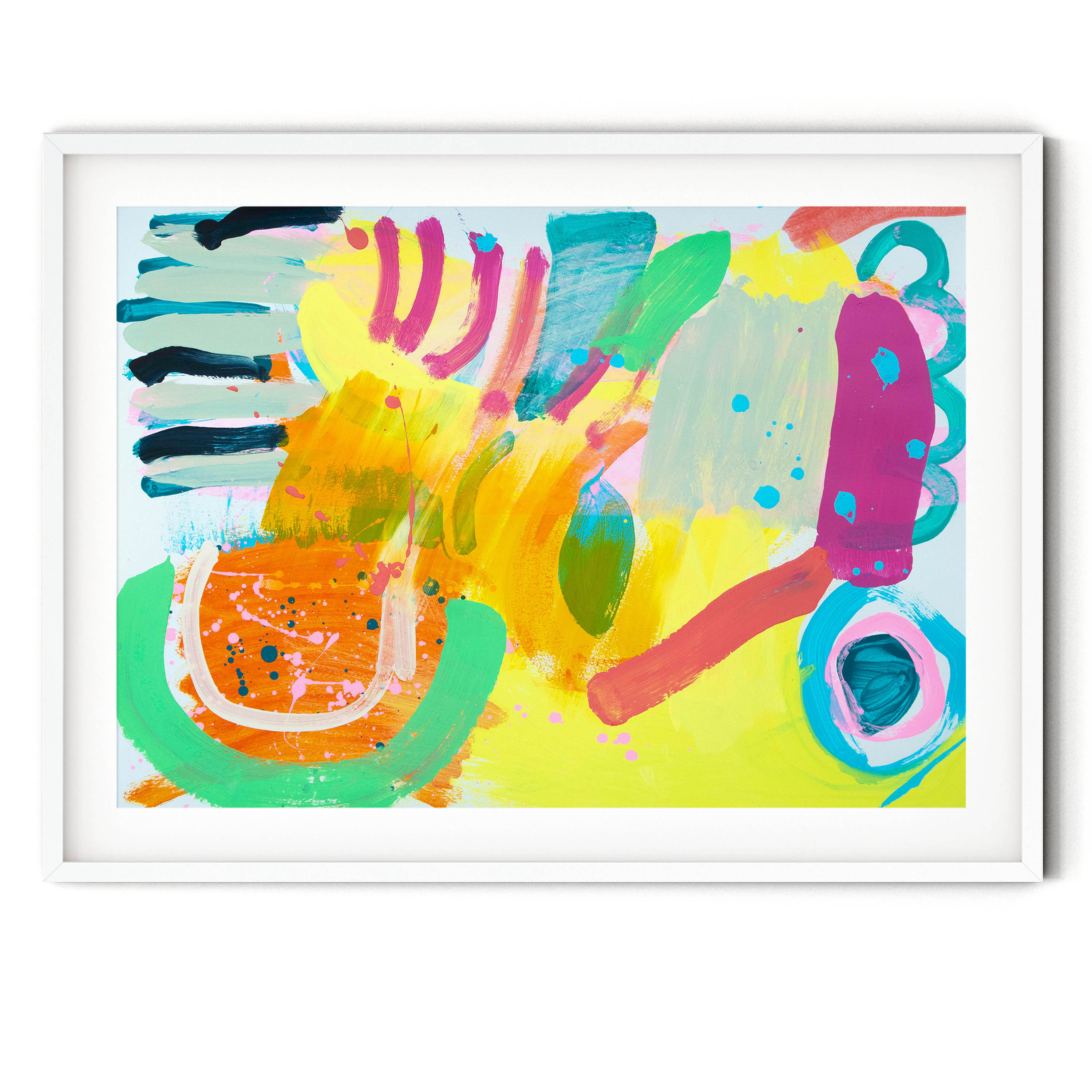 Beach Days Acrylic Painting