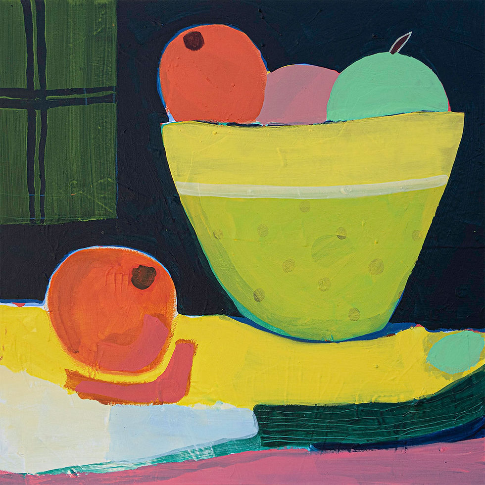 Neopolitan Still Life Mixed Media Painting by Suzie Cumming