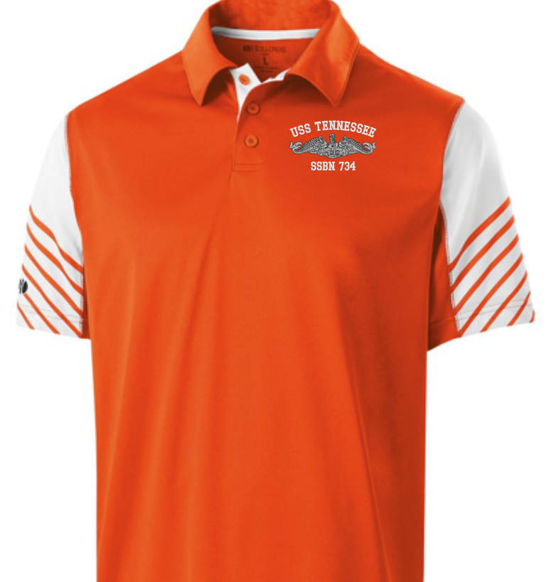 Thumbnail: Blue and Gold, Red and White or Orange and White Polo Shirt