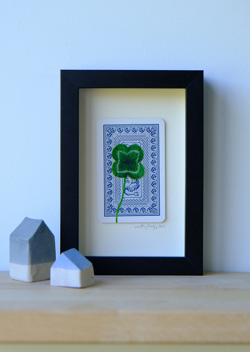 Thumbnail: A LITTLE BIT OF LUCK (blue embroidery)