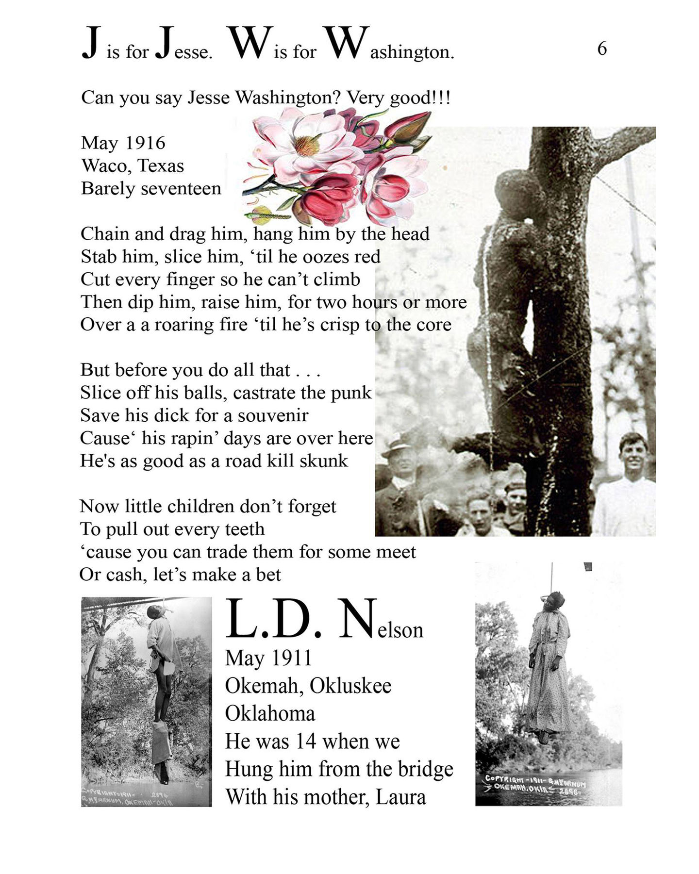 Lili Bernard. Ain't Funny Book Page 6, 2014. Digital Art and Text on Children's Book Page and Poster