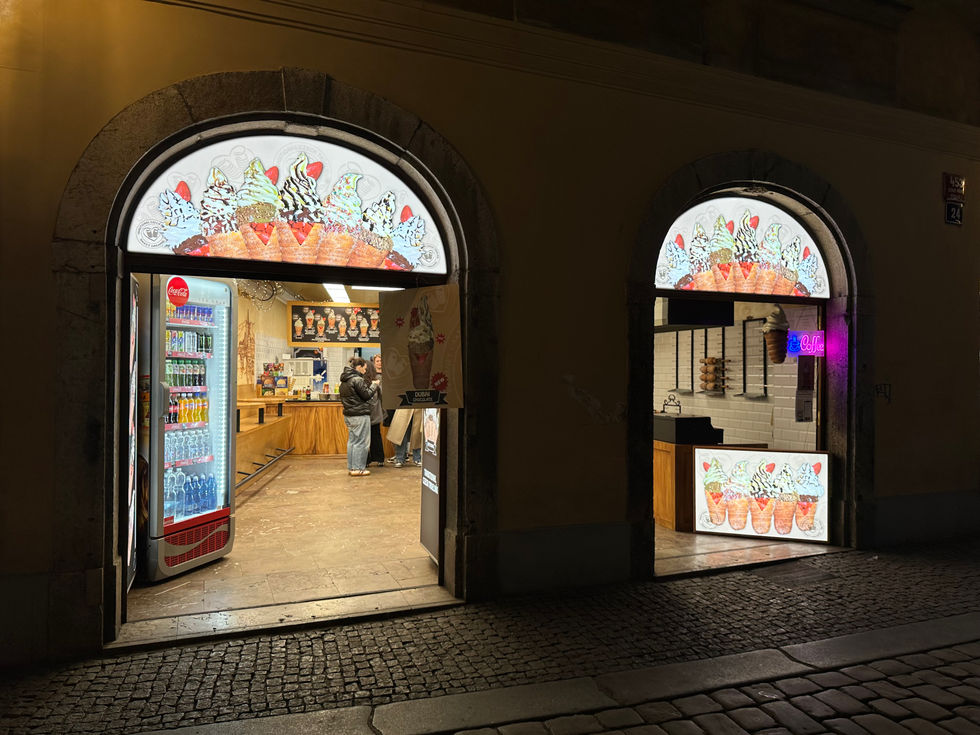 Trdelník výloha výroba