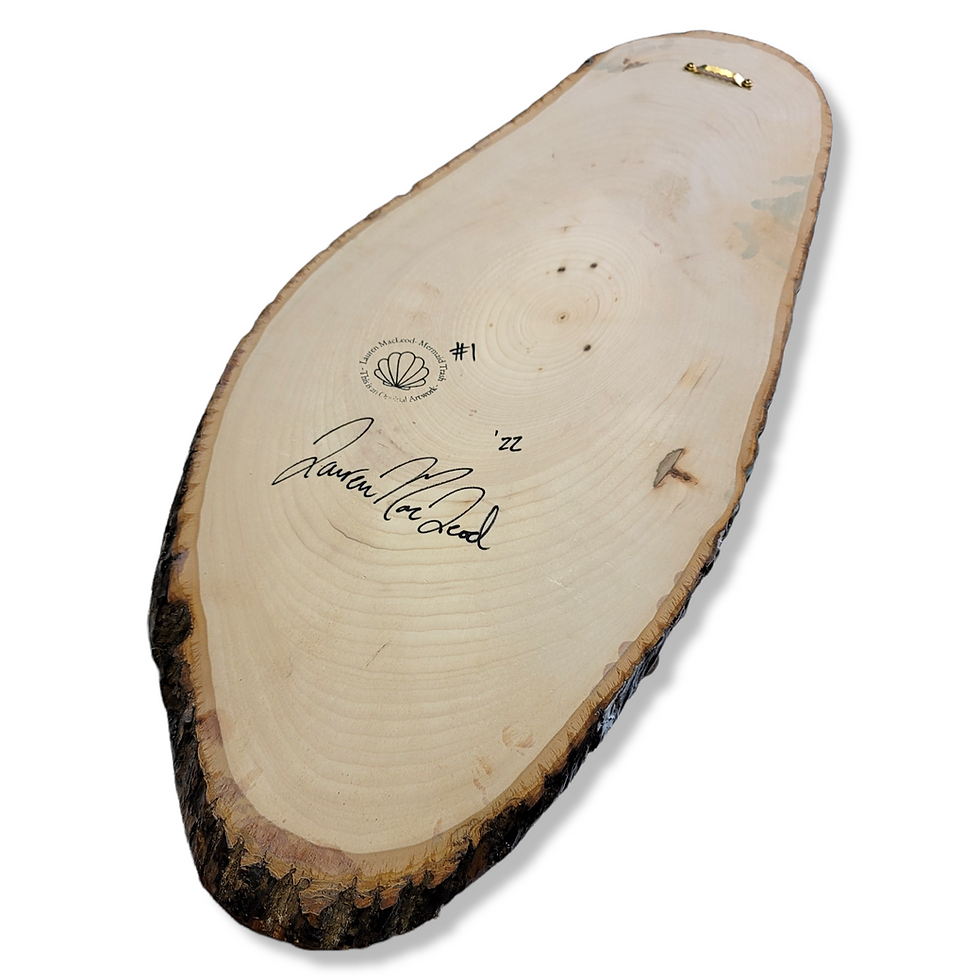 Thumbnail: Live edge wood slab "Emerald Kai" #2