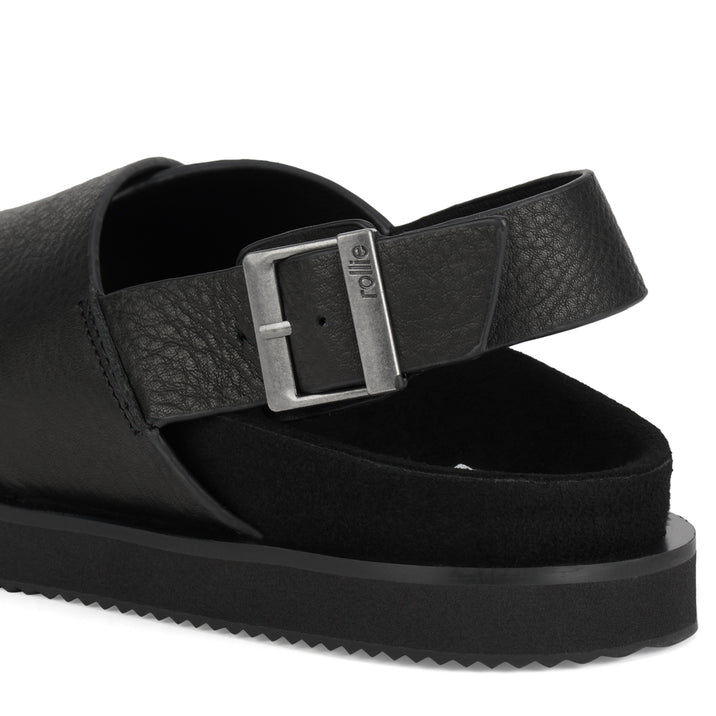Thumbnail: Rhodes Cross Sandal Black Tumble