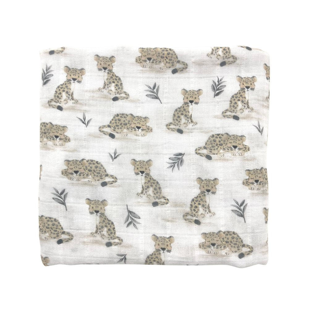 Mister Fly Cheetah Muslin Wrap