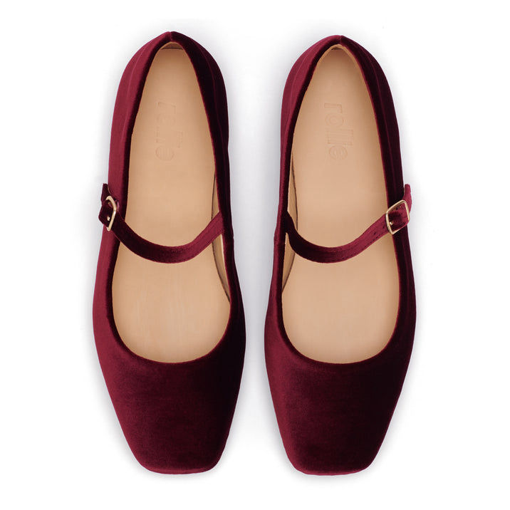 Thumbnail: Mary Jane Dark Cherry Velvet