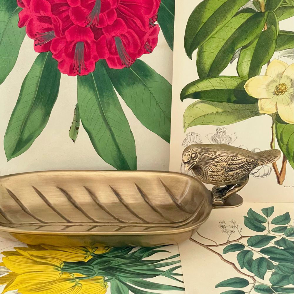 SELVA HOJA BRASS DISH