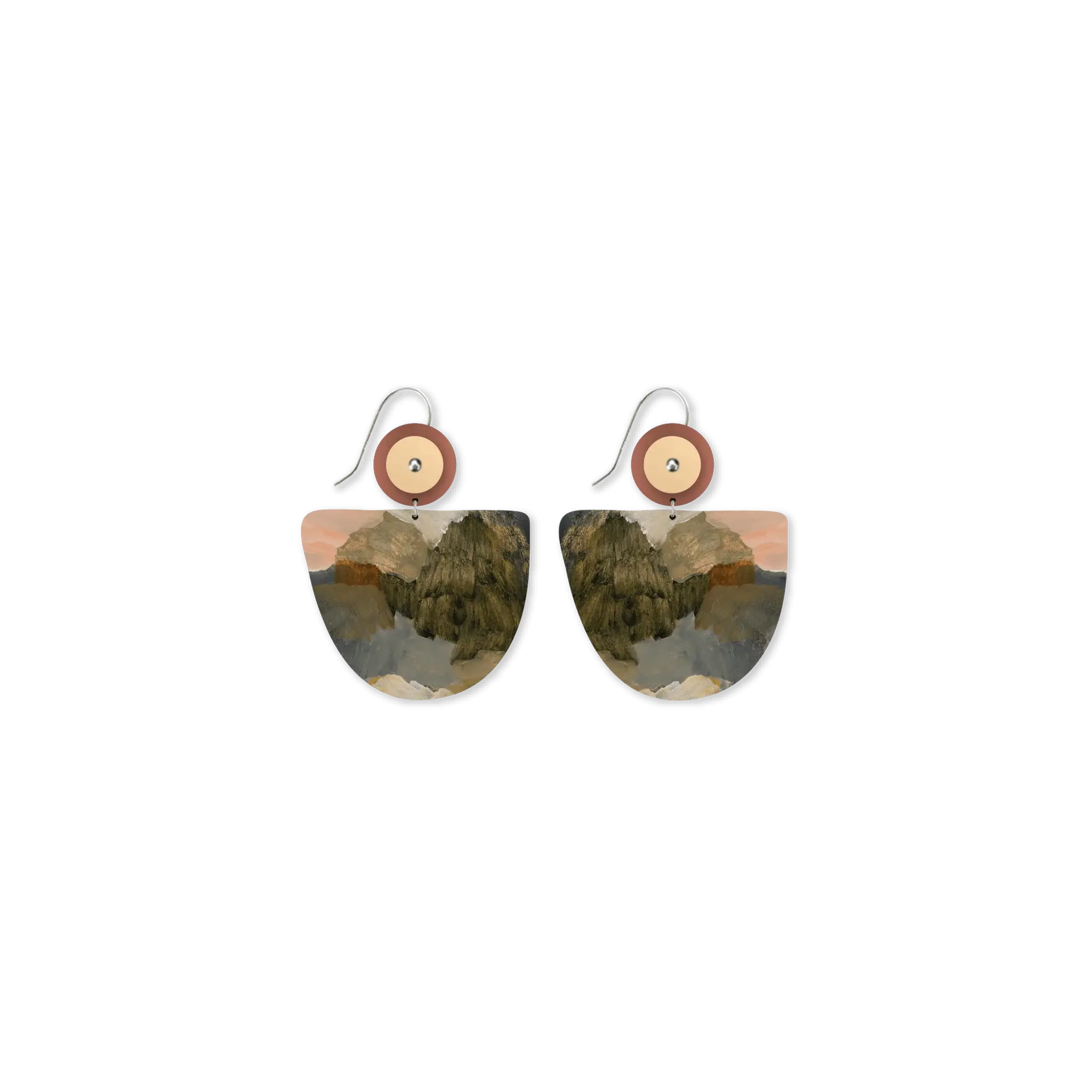 KIASMIN ORGANIC BELL CIRCLES DROP EARRINGS