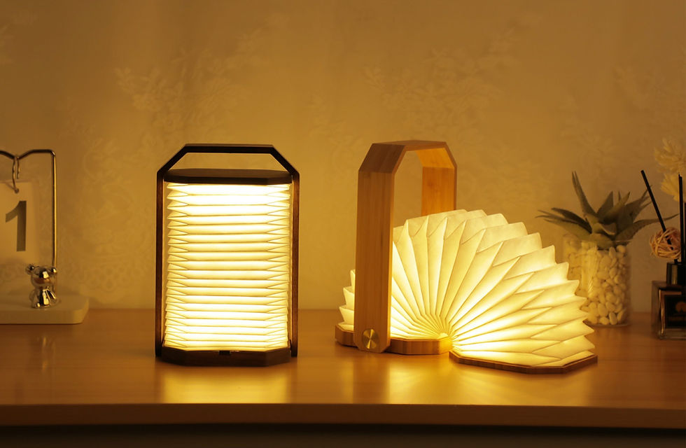 Thumbnail: GINKO- Smart Origami Lamp / Walnut