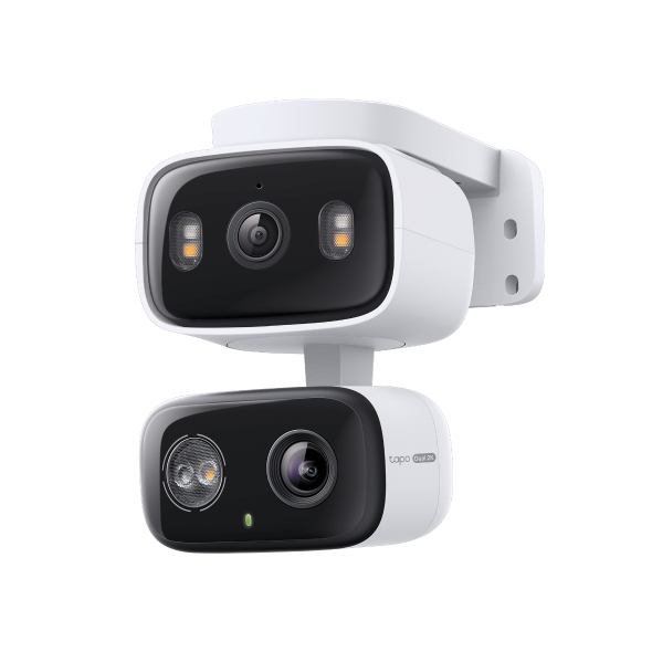 TP‑Link Tapo C246D dual‑lens pan/tilt indoor/outdoor security camera with two 2K lenses