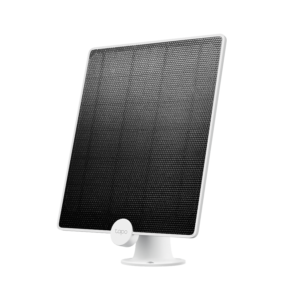 TP‑Link Tapo A200 solar panel with adjustable mounting bracket for outdoor use