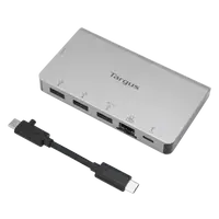 Thumbnail: TARGUS USB-C MULTI PORT HUB WITH ETHERNET ADAPTER- SILVER