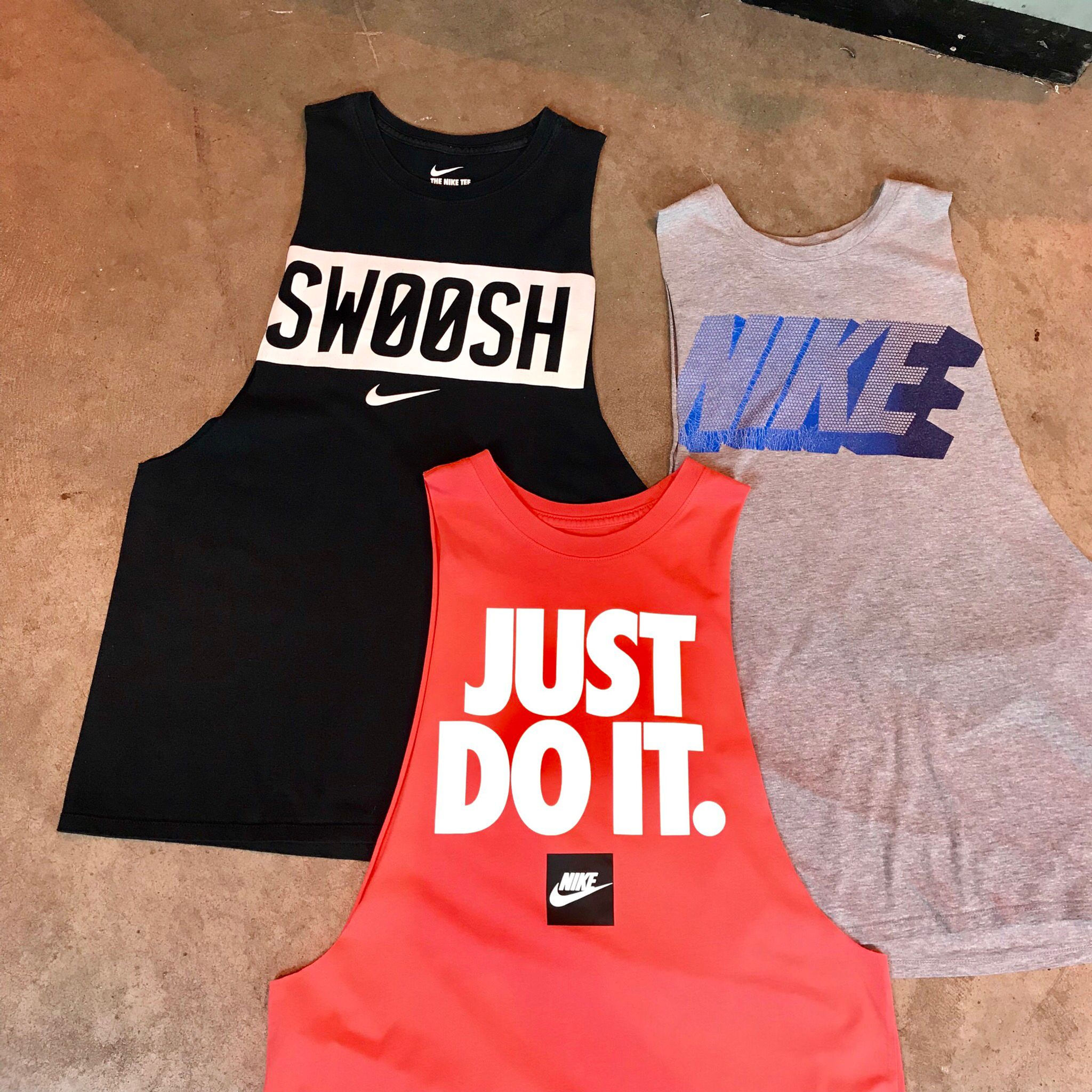 10 x Vintage Nike Custom Cut Muscle Vests