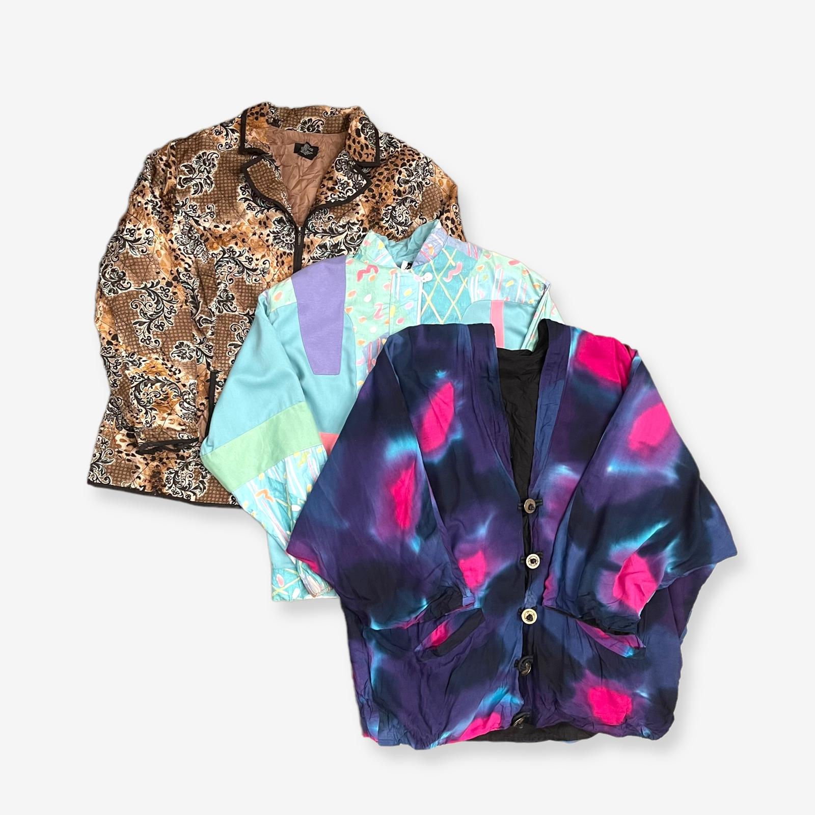 10 x Women's Vintage Mixed Patterned Jackets