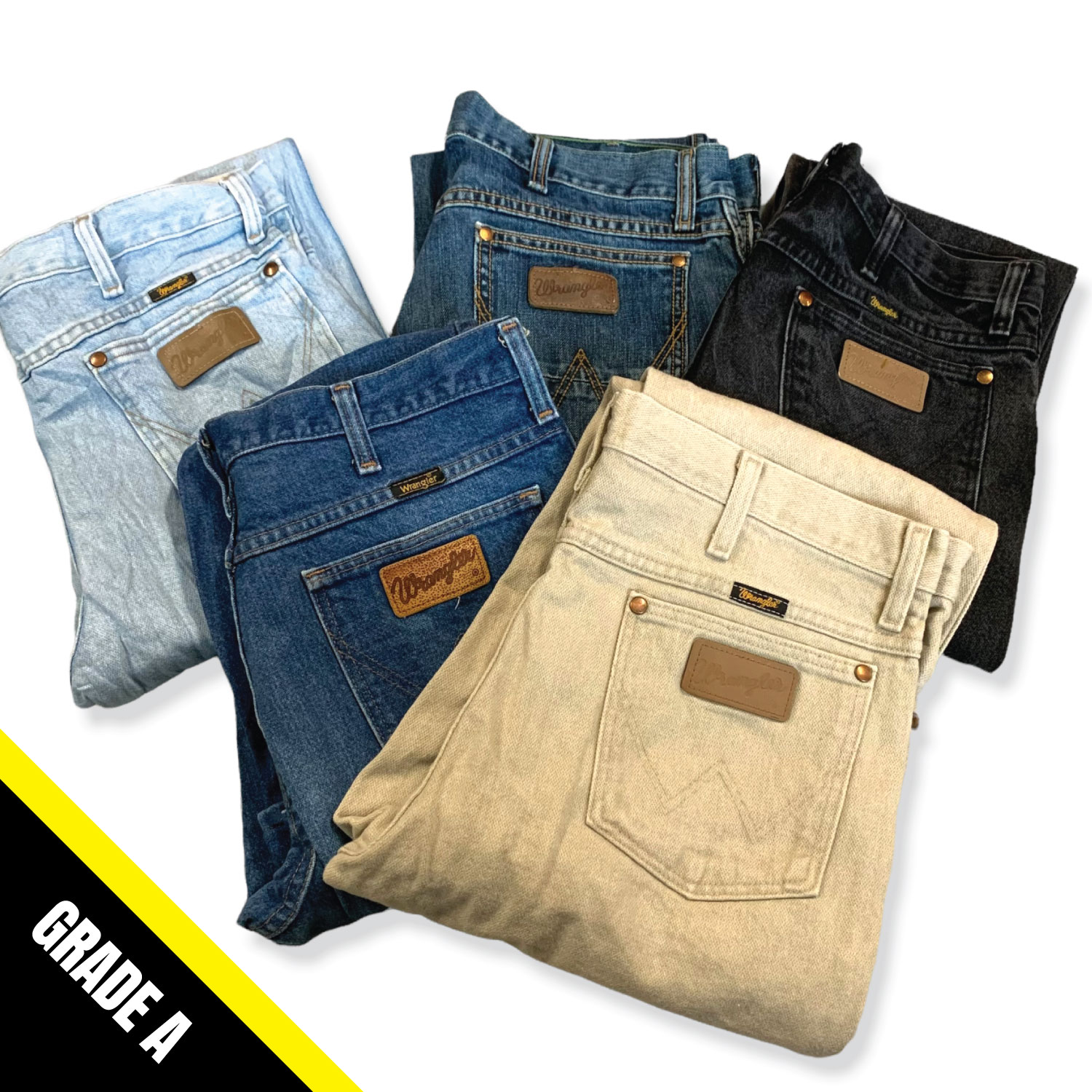 Grade A/B Mixed Vintage Lee Jeans Unopened Bag/Bale - Wholesale boho from The Rag Depot Ltd, United Kingdom