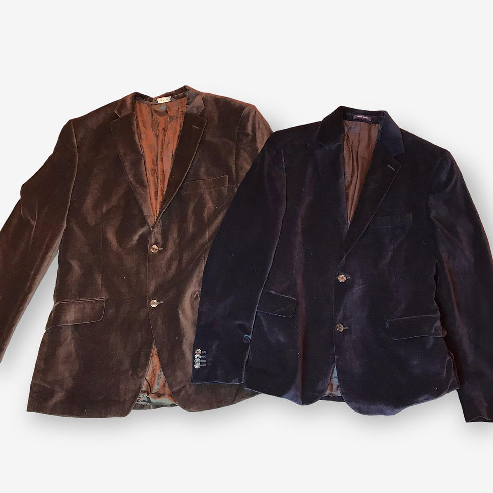 10 x Mixed Men's Velvet Blazer Jackets