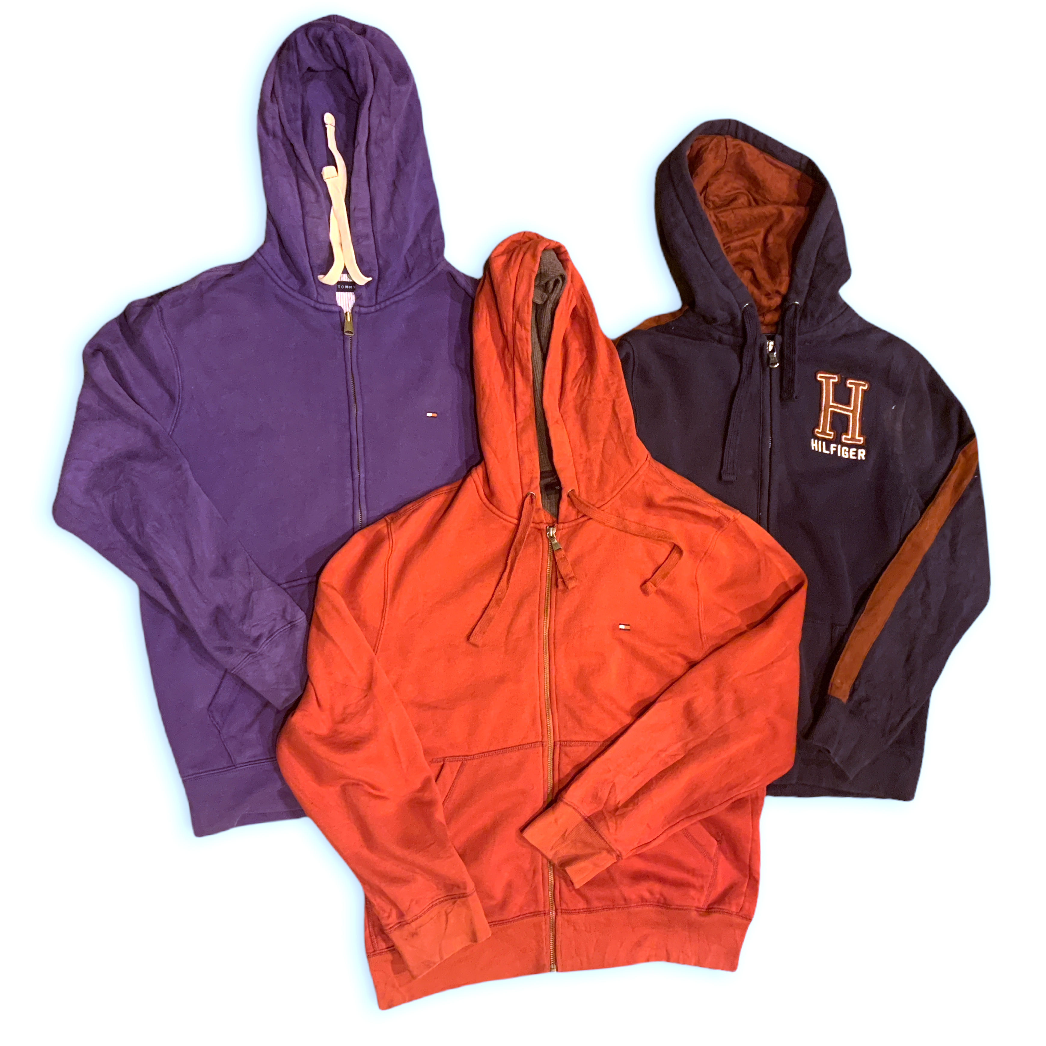 10 x Vintage Tommy Hilfiger Hoodies