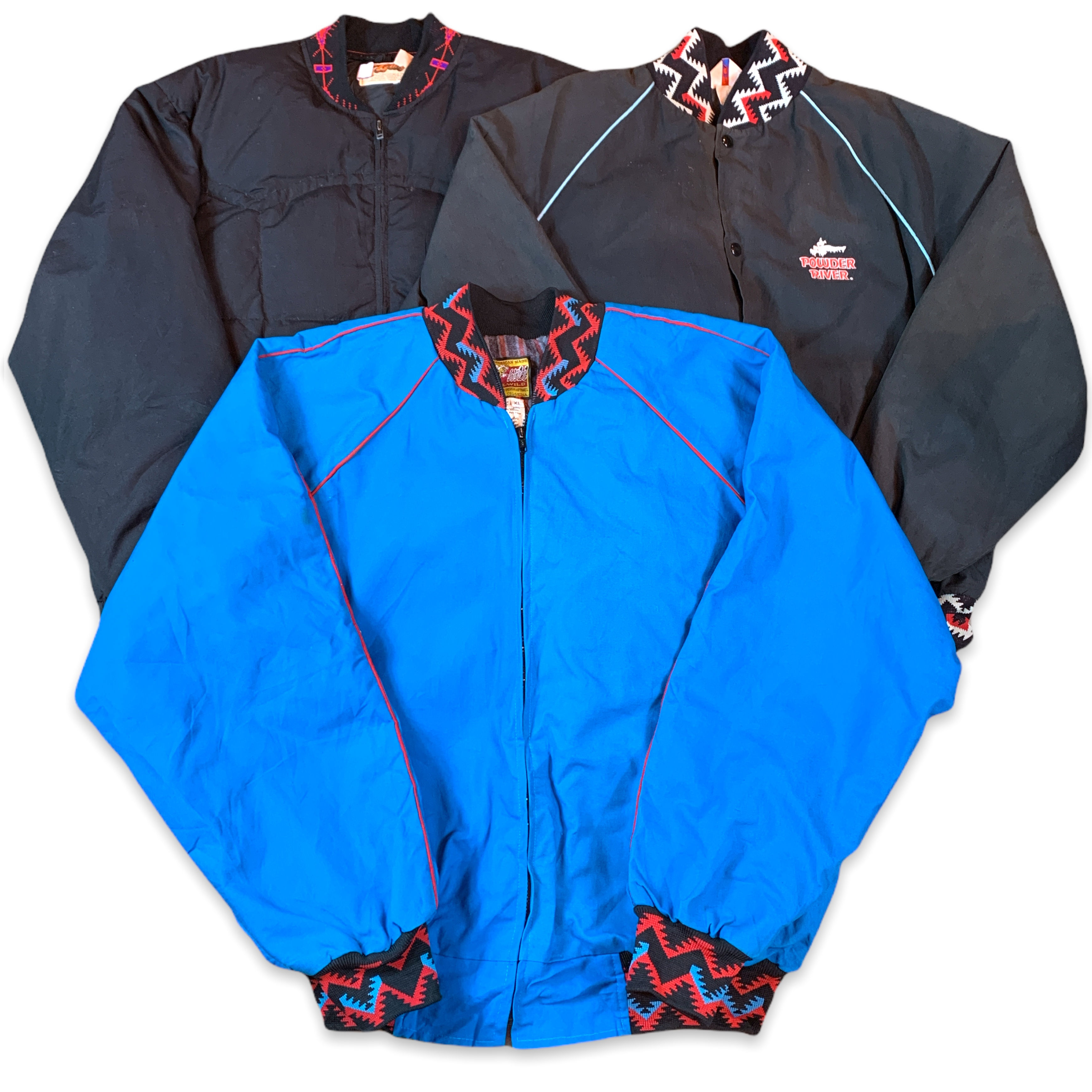 5 x Vintage Aztec Bomber Jackets