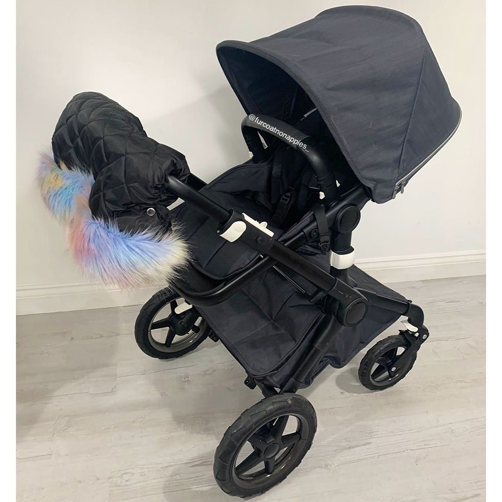 Sherbet Universal Pram Fur Handmuff