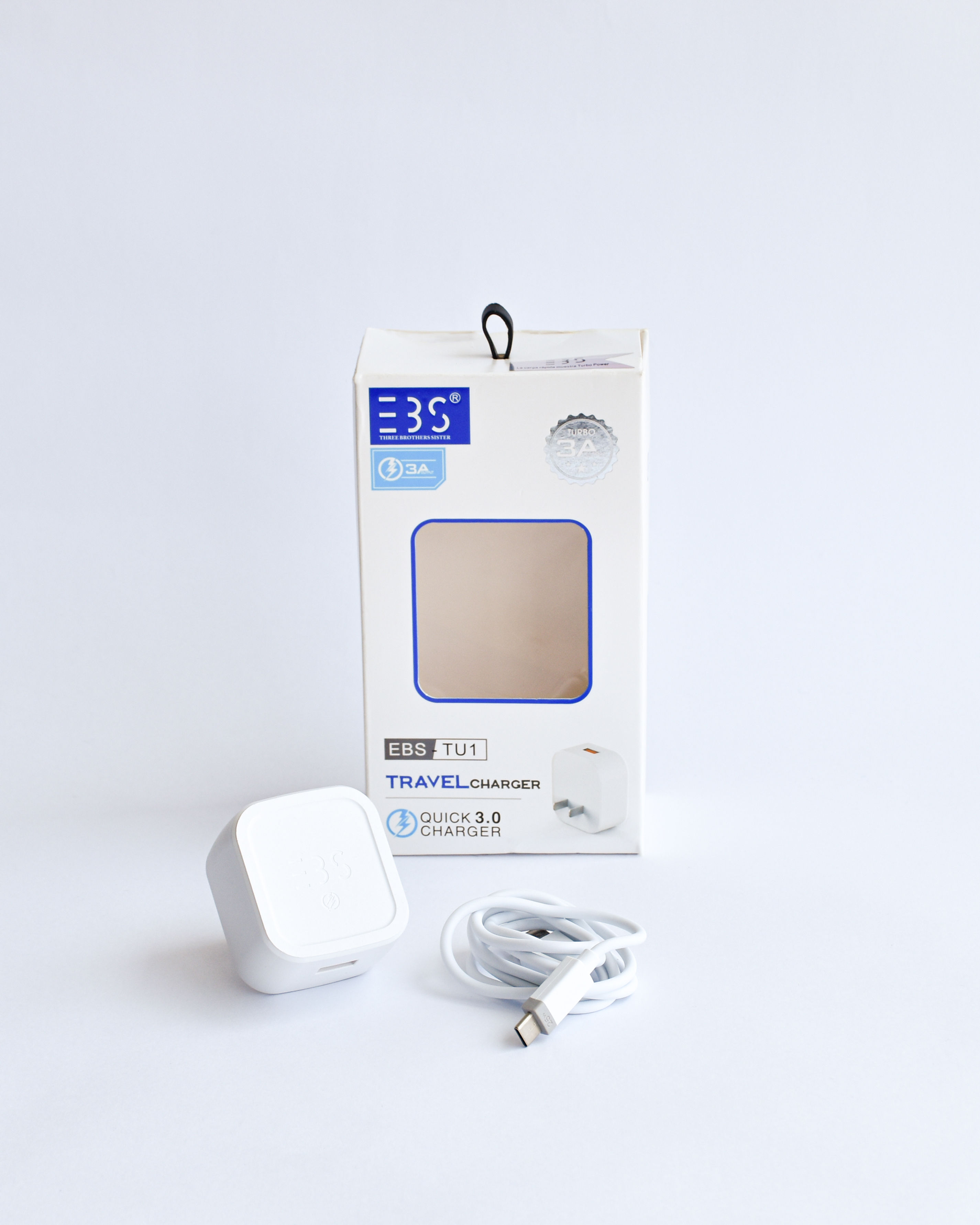 Cargador EBS TU1 Quick 3.0 Charge – Carga Rápida y Eficiente