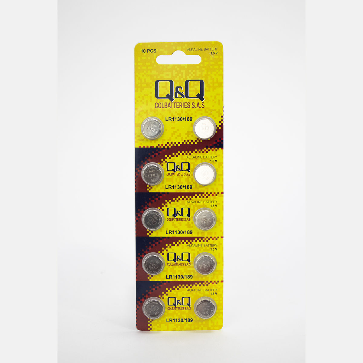 Pilas Q&Q LR1130 / 189 Alcalinas 1.5V (Pack de 10)