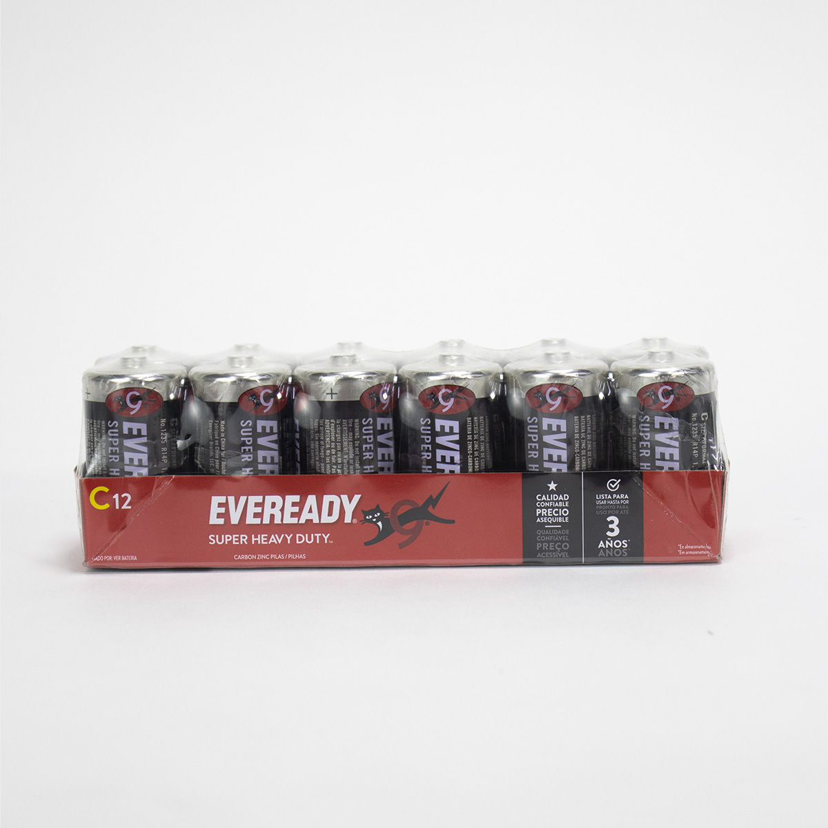 Pilas Eveready C Zinc-Carbón 1.5V Super Heavy Duty (Pack de 12)