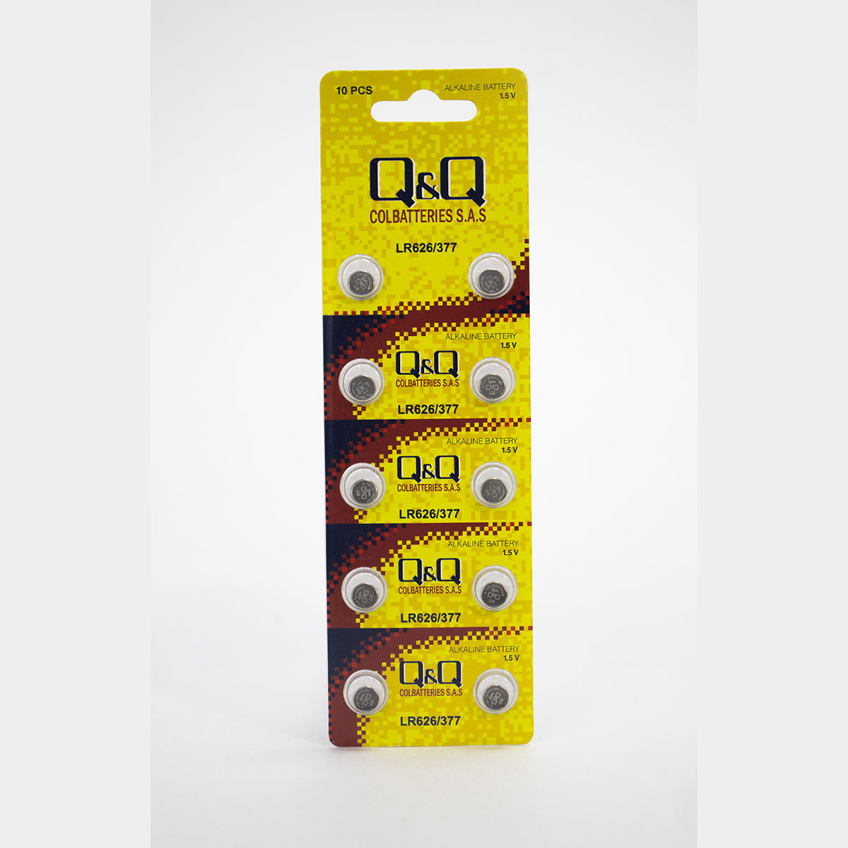 Pilas Q&Q LR626 / 377 Alcalinas 1.5V (Pack de 10)