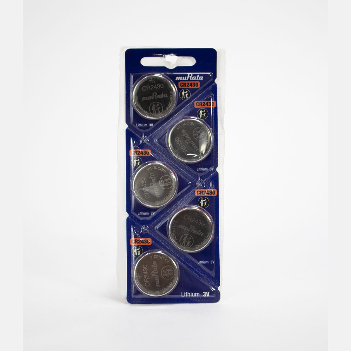 Pilas Murata CR2430 de Litio 3V (Pack de 5)