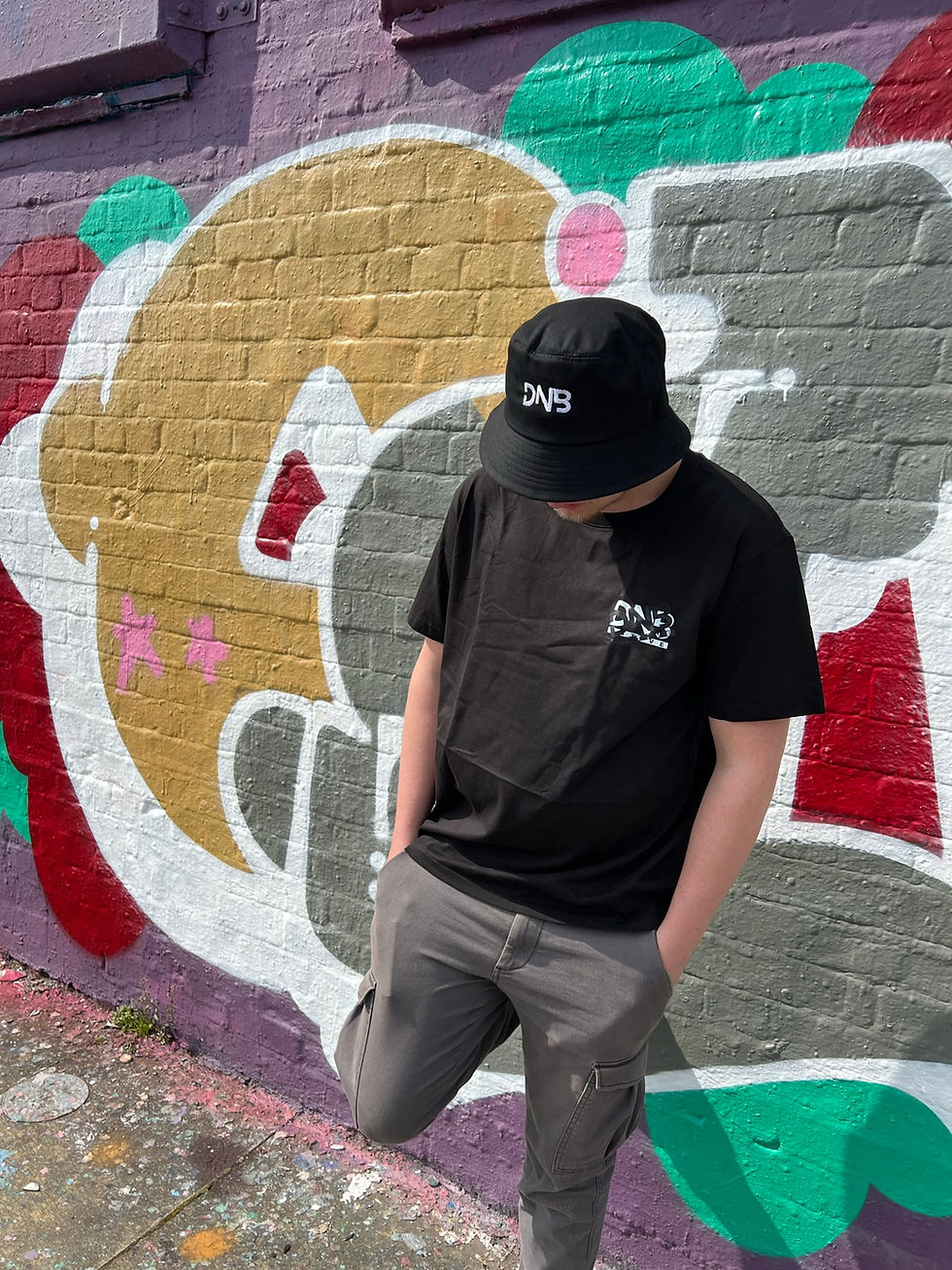 DNB Active Embroidered Logo Bucket Hat