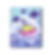 Cute Frog in Umbrella with Fishies | Signed Borderless Art Print