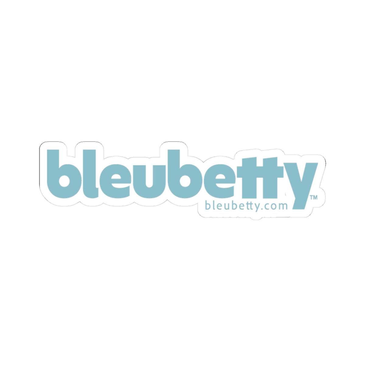 Bleubetty Kiss-Cut Stickers- Blue