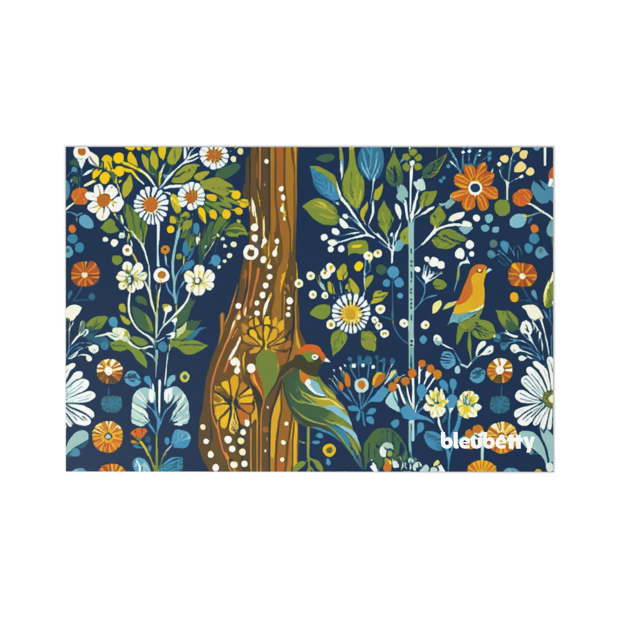 Whimsical Floral Postcards Set (7 pcs) - Greetings for All Occasions