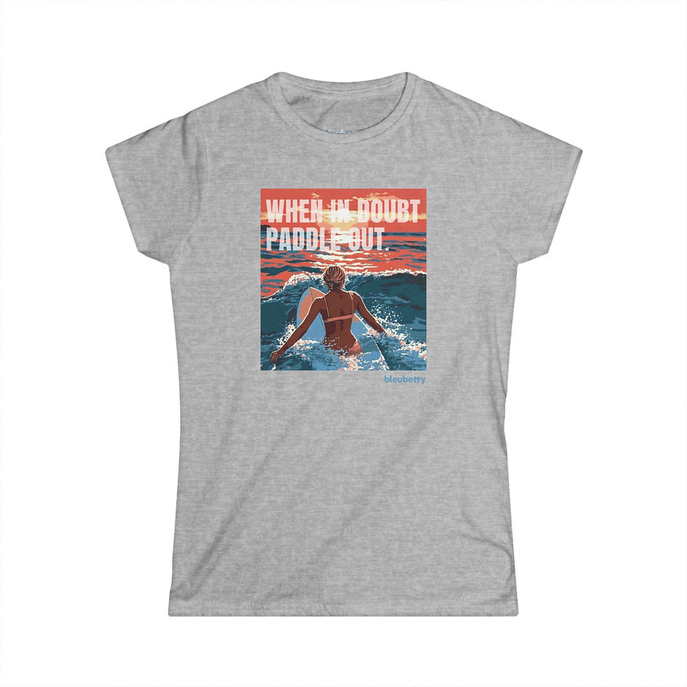 Thumbnail: Women's Tee - PADDLE OUT - by bleubetty