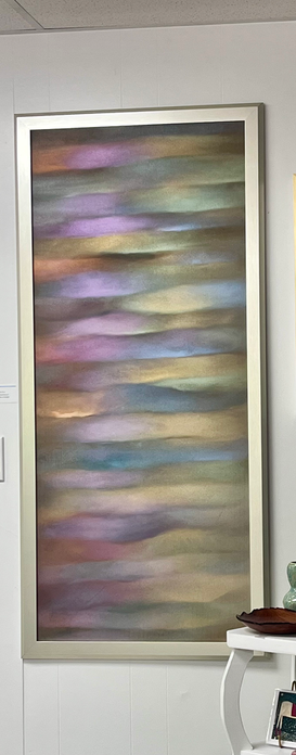 Space Between The Trees,
55X24, Dry Pigment Dye, $2,400