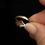 Thumbnail: Vintage 10k Gold Heart Quartz Ring with Accent Stones – Size 8, 2g