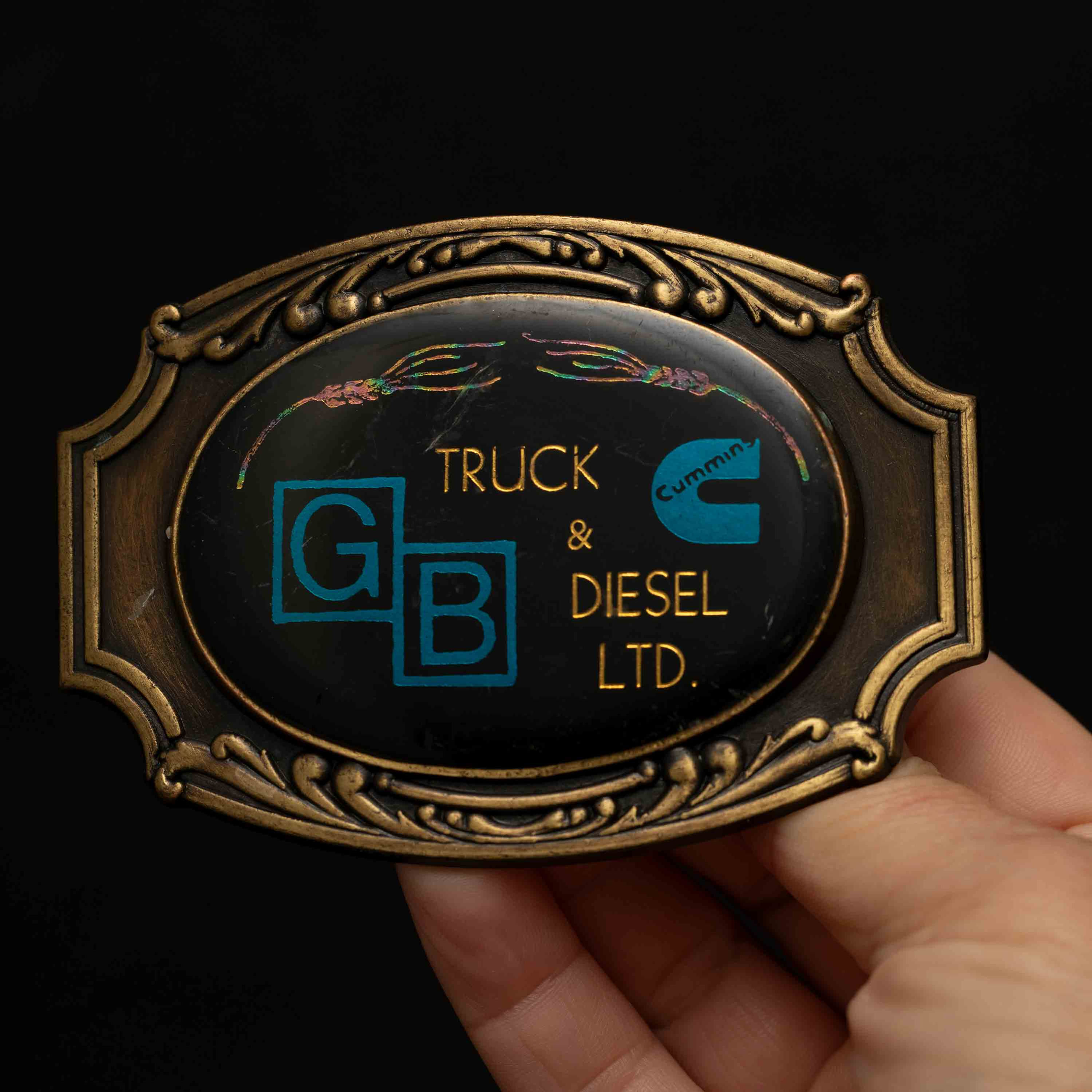 Vintage GB Truck & Diesel Cummins Repair Edmonton Belt Buckle