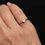 Thumbnail: Vintage 14K White Gold Solitaire Engagement Ring with Side Diamonds