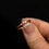 Thumbnail: Vintage 10K Gold Diamond Bow Ring · Minimalist Solitaire · Size 7