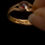 Thumbnail: Victorian 18k Gold Garnet Ring • Birmingham 1891, Size 7.5